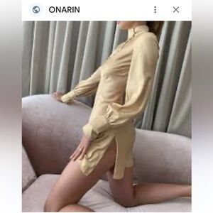 Onarin Cream Button-Up Blouse